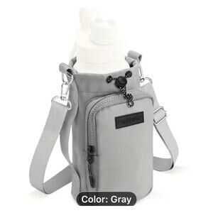 Insulated Water Bottle Bag - Durable
Neoprene Adjustable Strap, Metal Buckle New